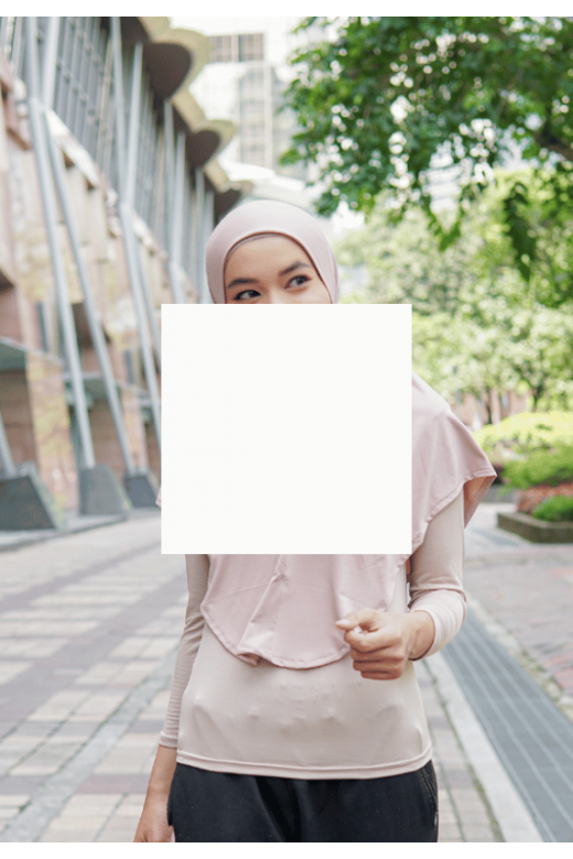 Tasya Hijab Sporty Cream
